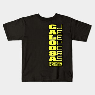 Yellow Vertical Logo Kids T-Shirt